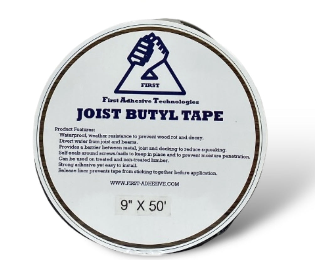 9" X 50', Joist Butyl Tape (4 ROLL FAT BOX)