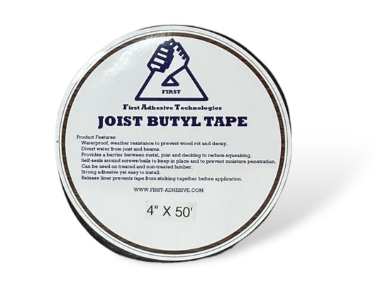 4" X 50', Joist Butyl Tape (12 ROLL FAT BOX)