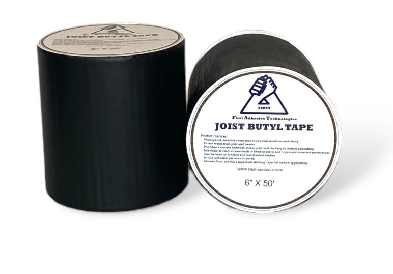 6" X 50', Joist Butyl Tape (2 Roll FAT FOOT PACK)