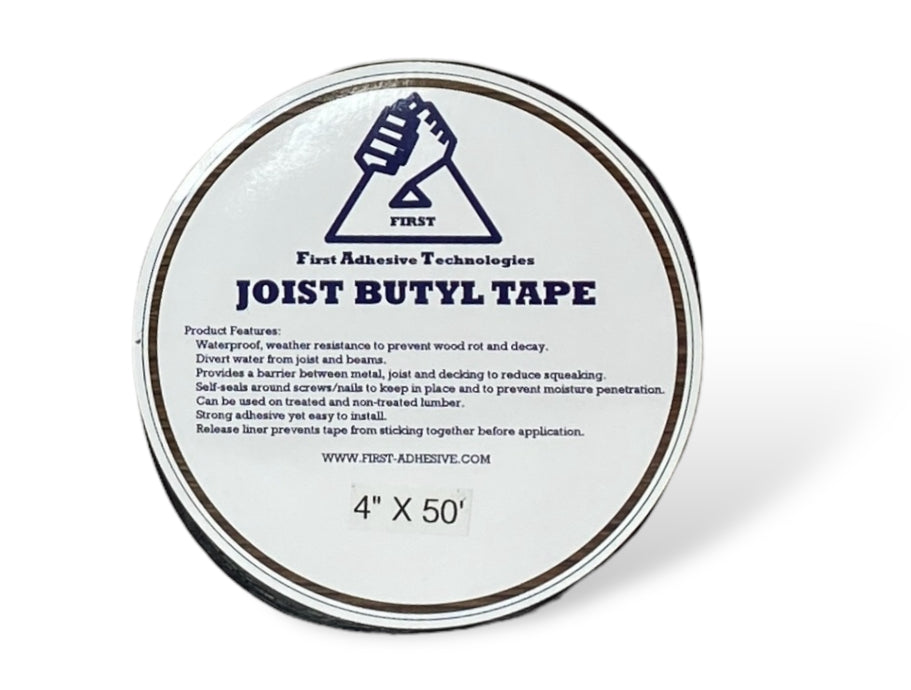 4" X 50', Joist Butyl Tape (3 Roll FAT FOOT PACK)