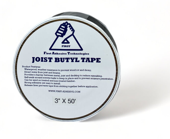 3" X 50', Joist Butyl Tape (2 Rolls)